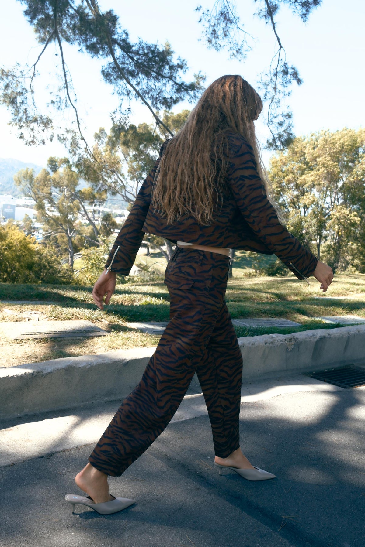 Animal Print Trousers