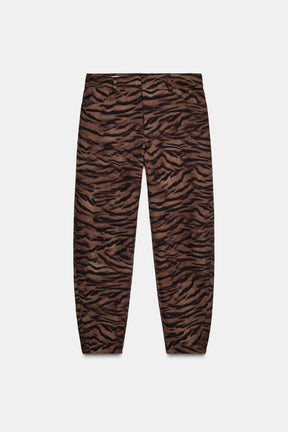 Animal Print Trousers