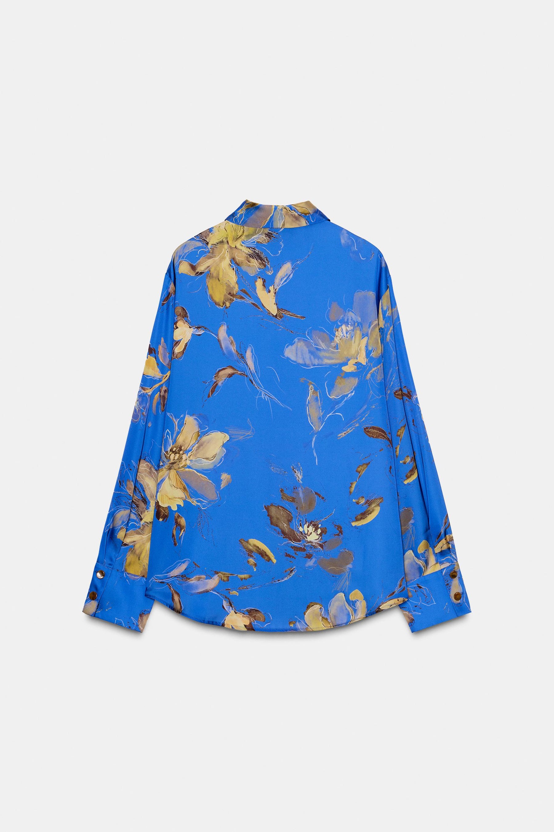 Floral Satin Shirt