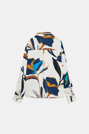 Floral Satin Shirt