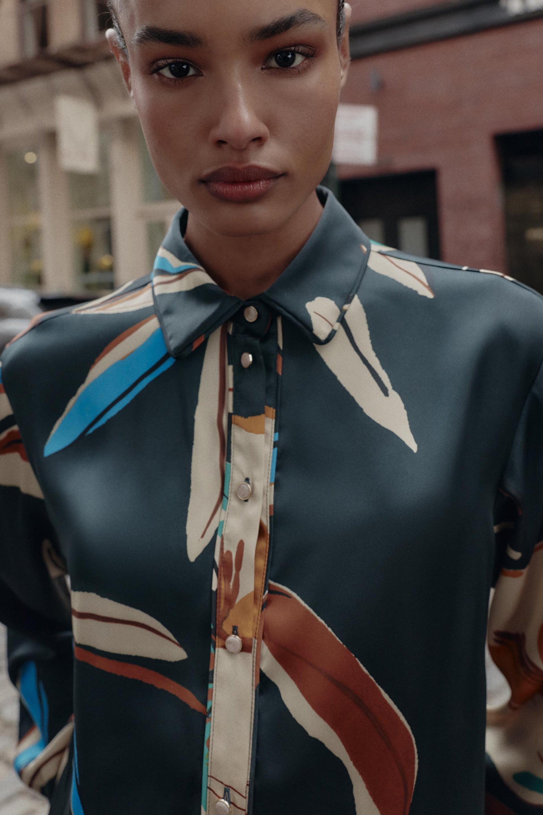 Printed Flowing Shirt