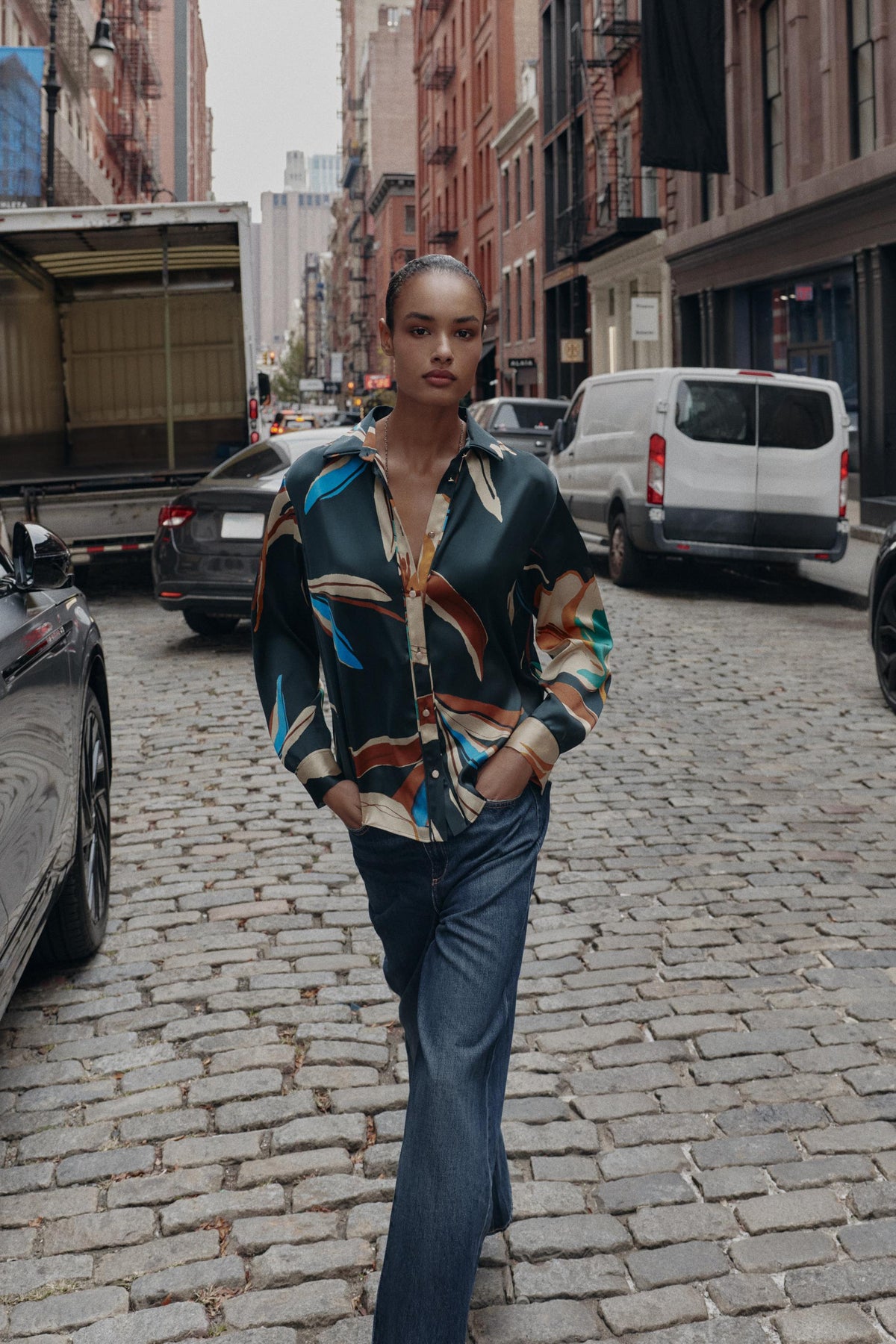 Printed Flowing Shirt