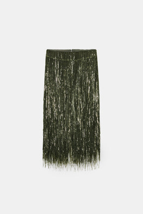 Sequin Fringe Fashion Skirt