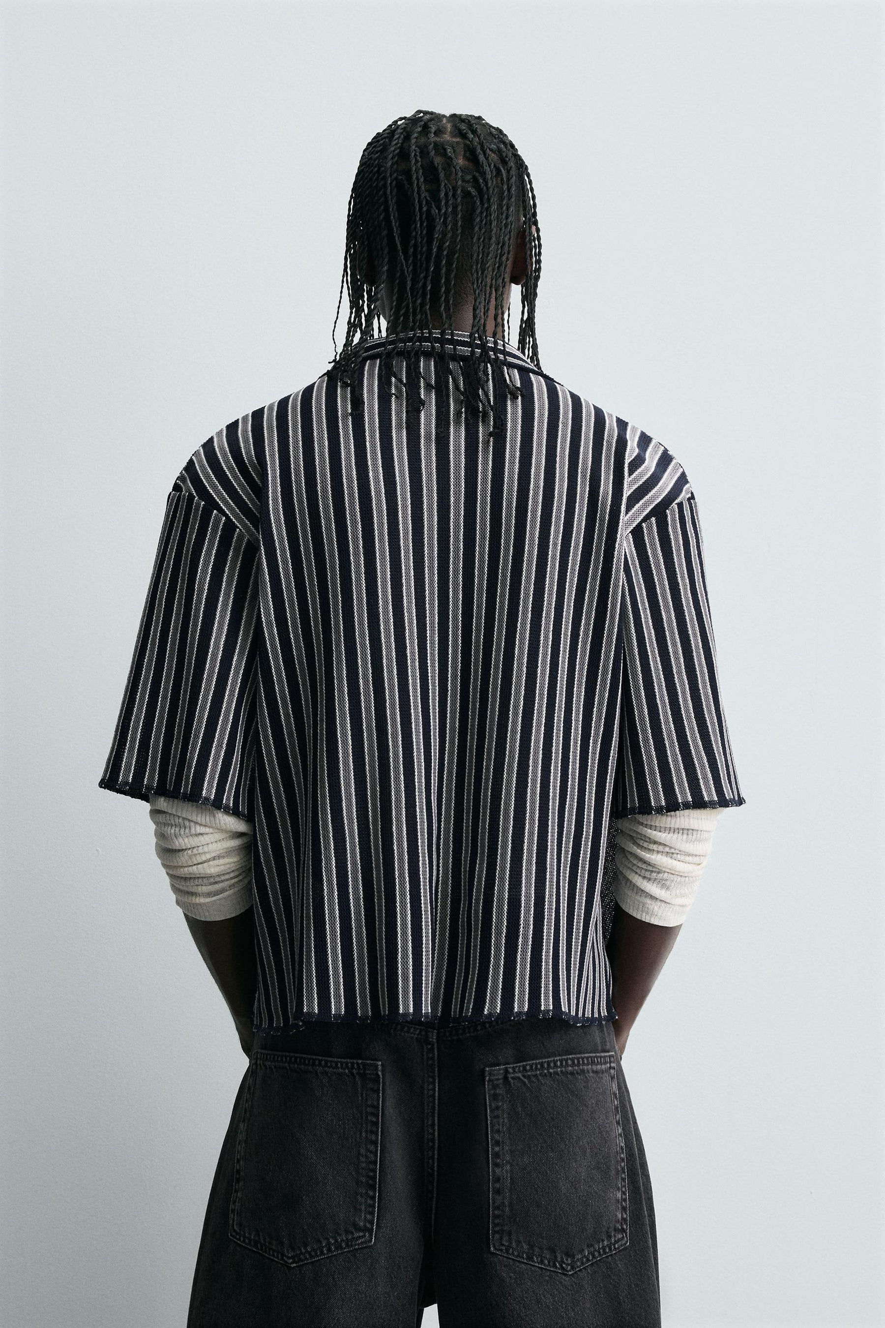 STRIPED JACQUARD SHIRT - Image 3