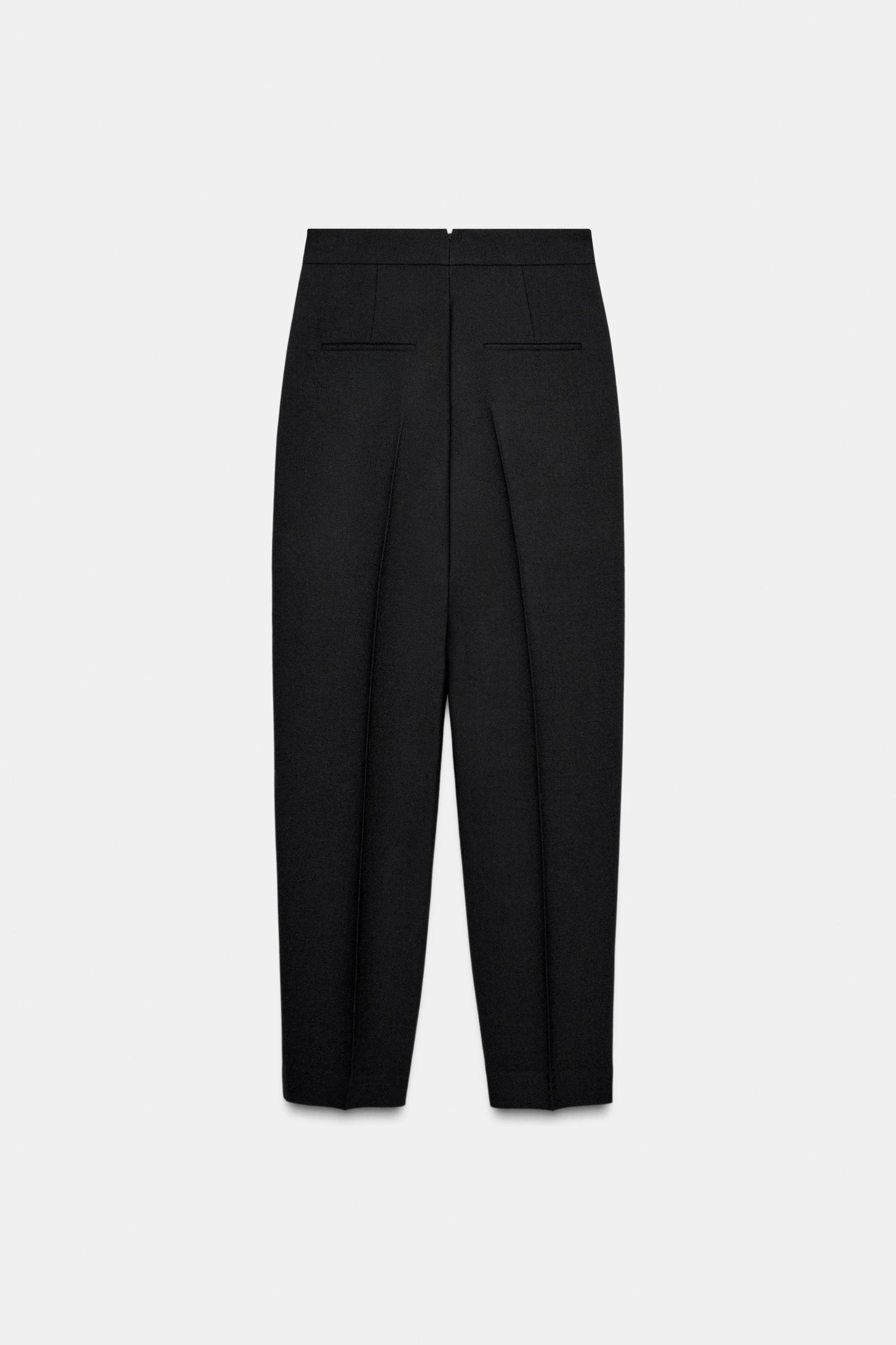 100% WOOL DARTED TROUSERS