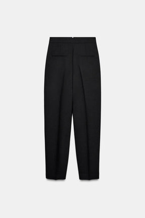 100% WOOL DARTED TROUSERS