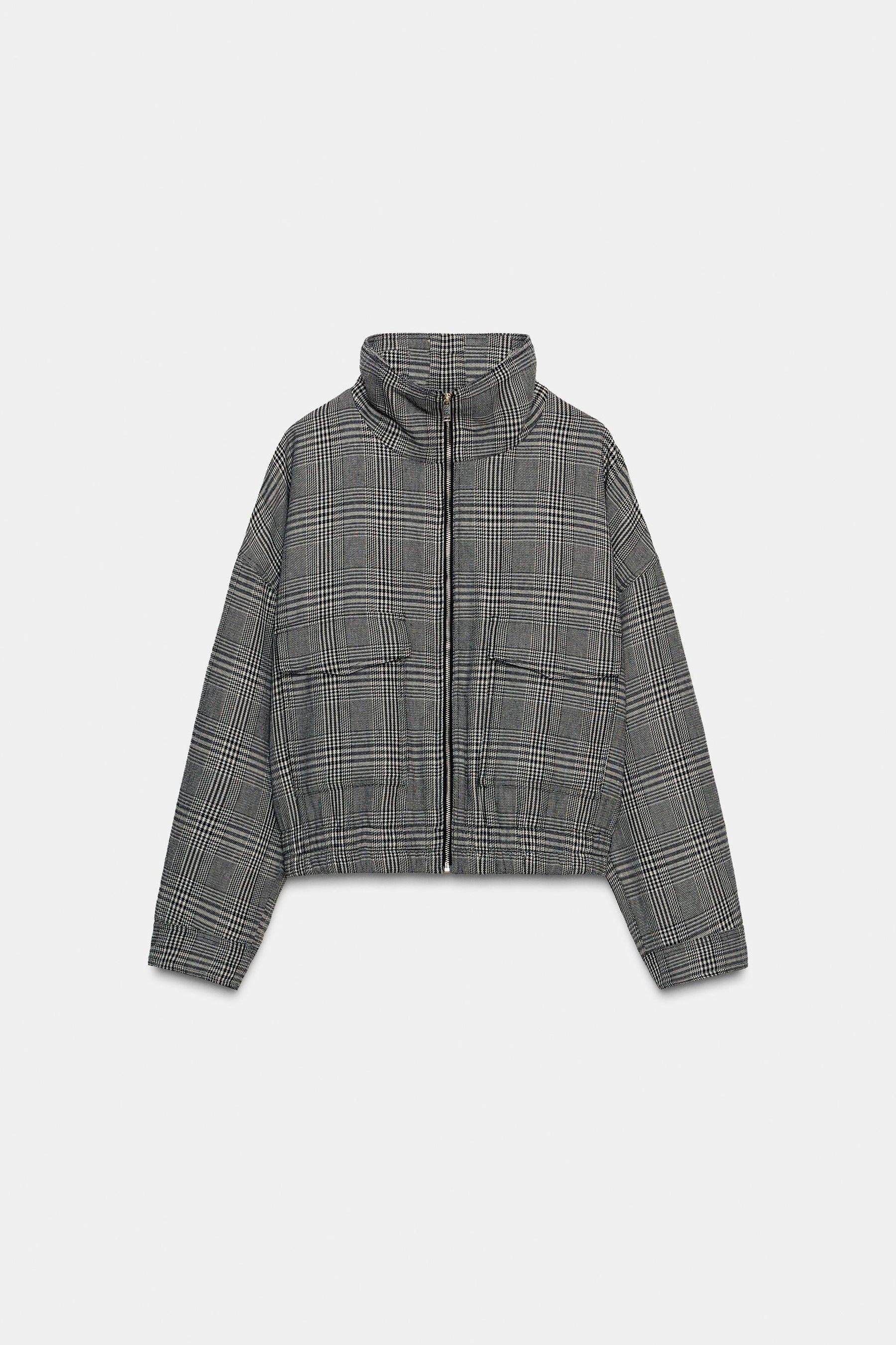 Houndstooth Bomber Jacket