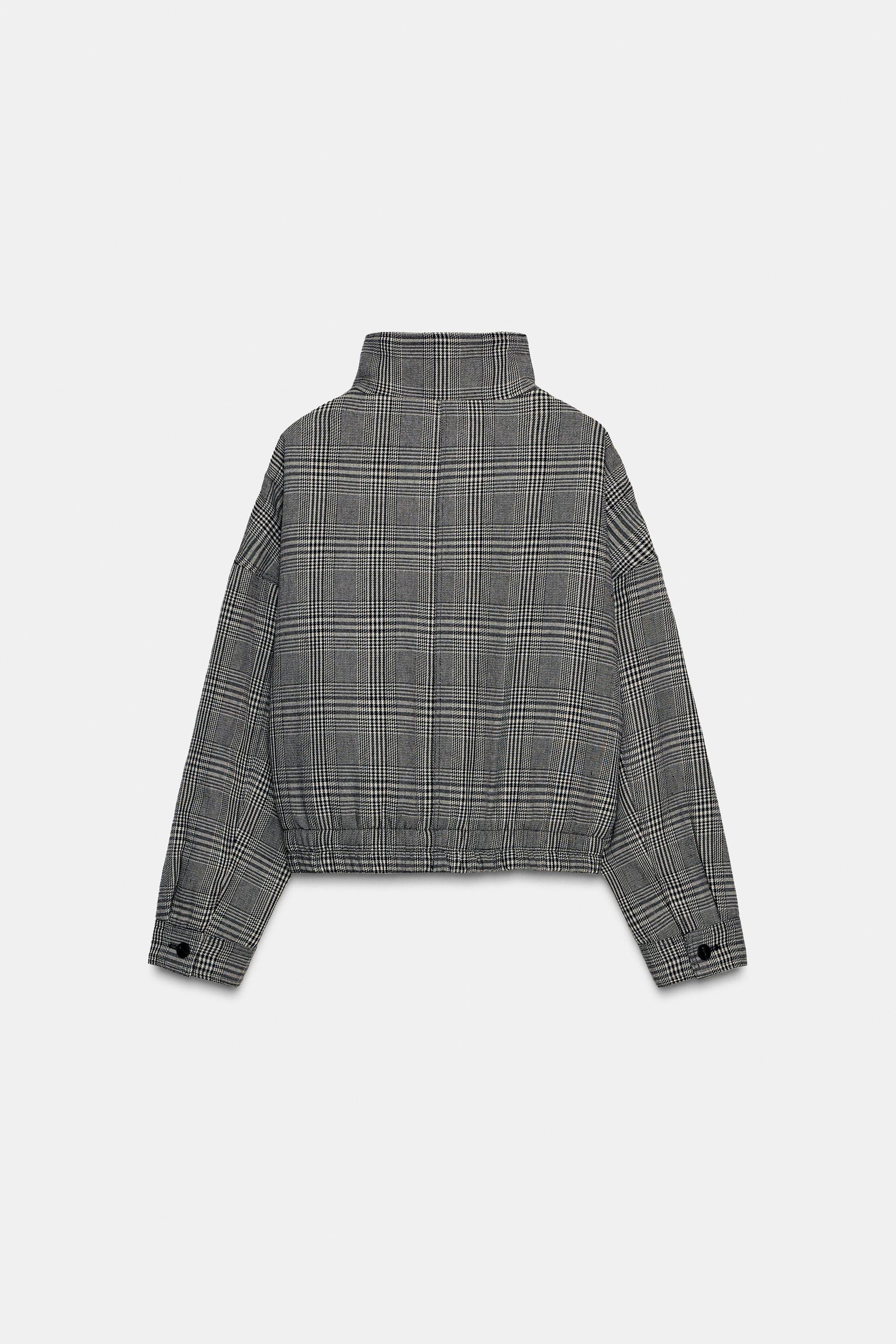 Houndstooth Bomber Jacket