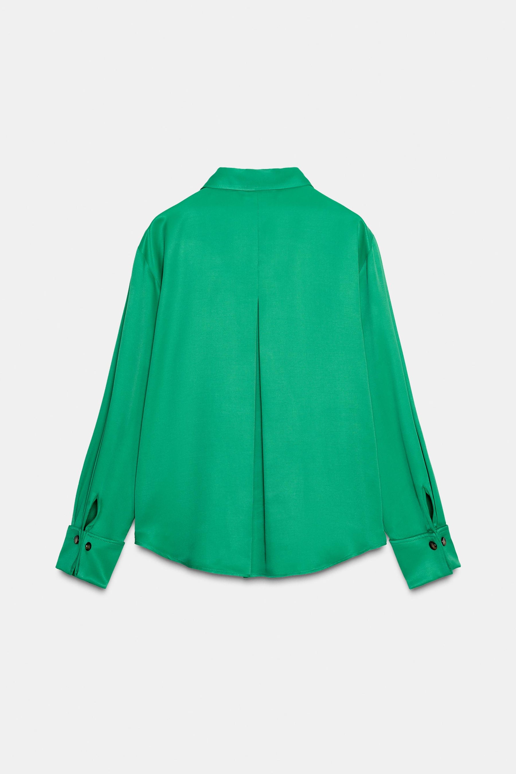 Satin Shirt with Pocket