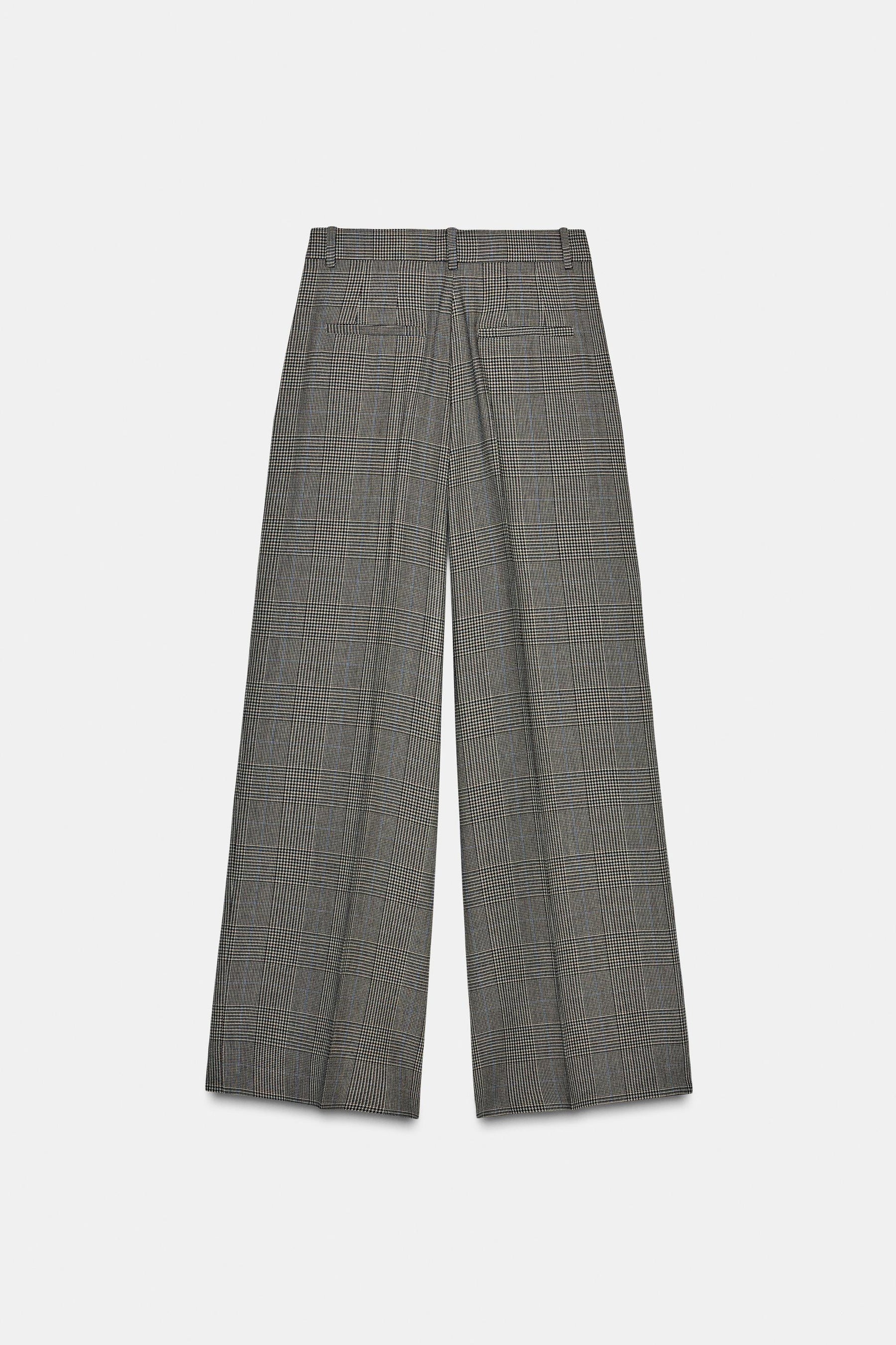 Wide-leg Trousers with Darts