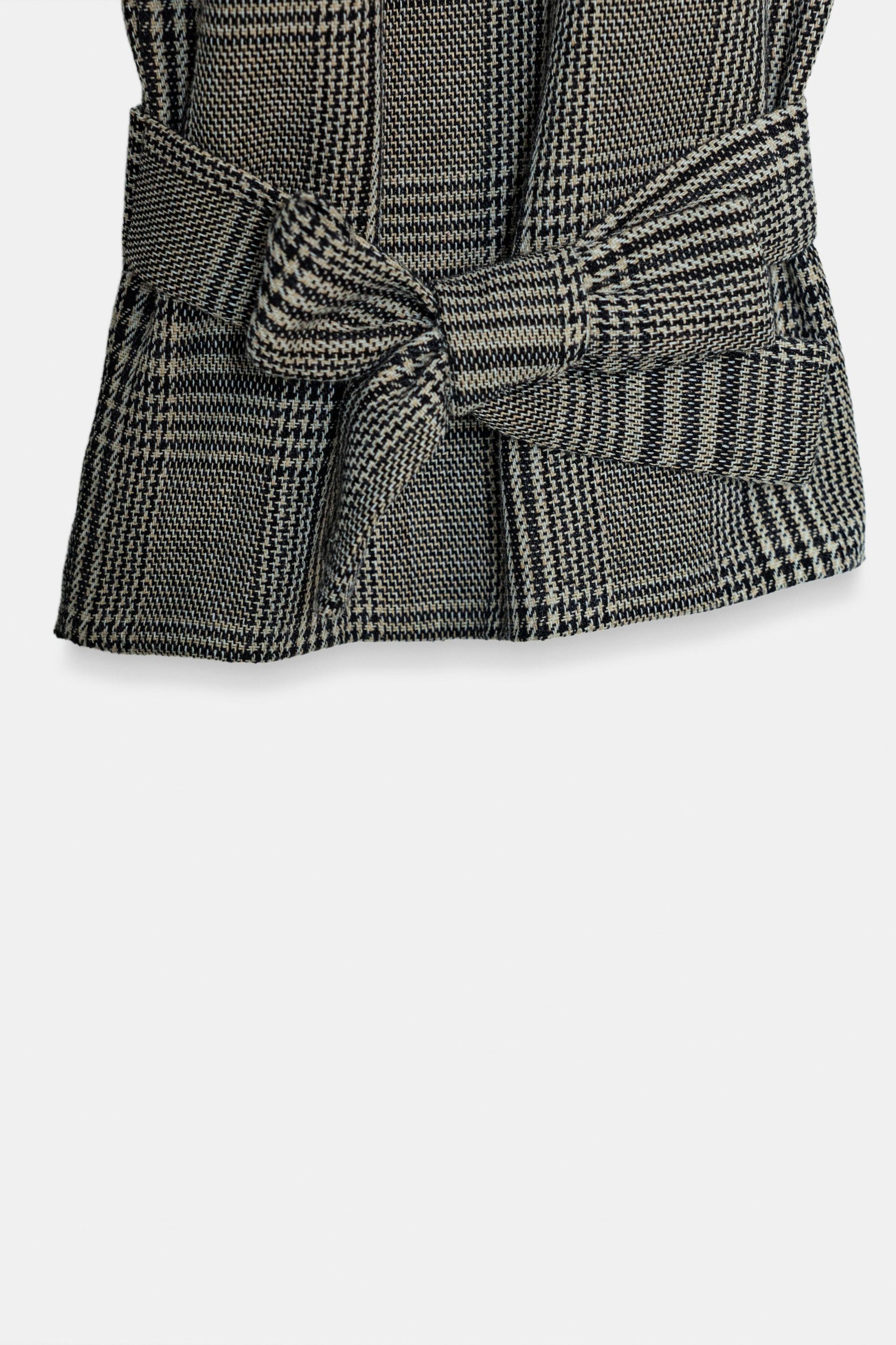 Houndstooth Trousers with Tie