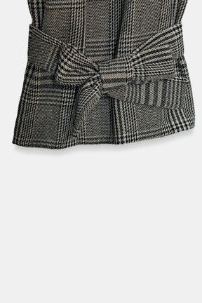Houndstooth Trousers with Tie