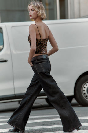 Animal Print Lace Top