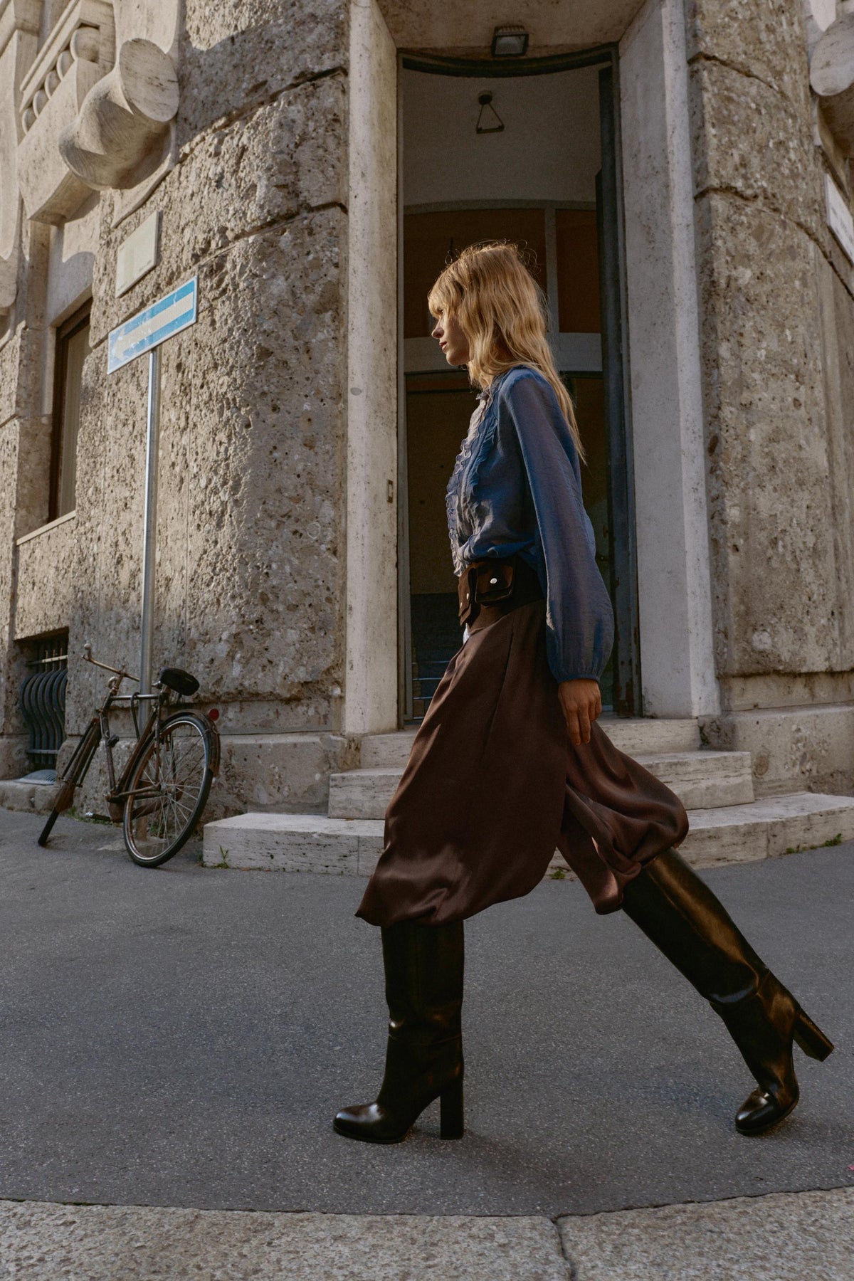 Knee-High Block Heel Boots