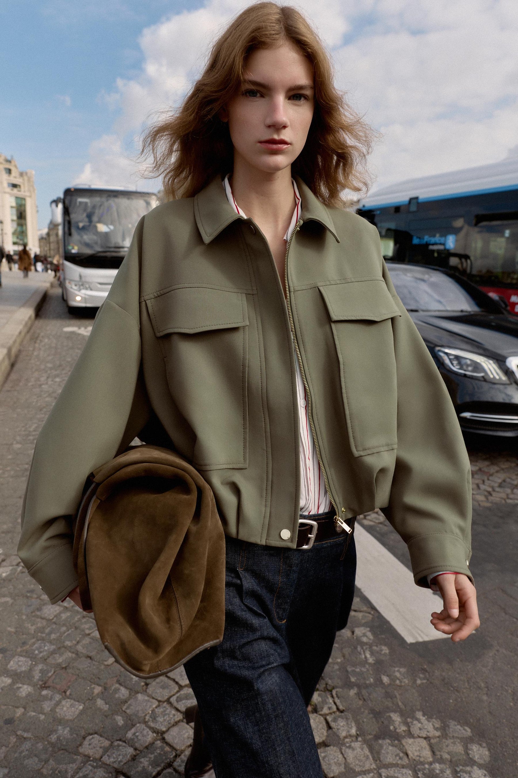 BOMBER JACKET WITH LARGE POCKETS - Image 4