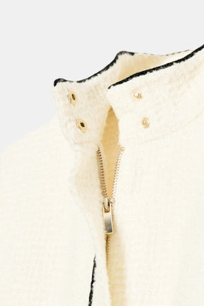 CONTRASTING TRIM BOMBER JACKET - Image 7