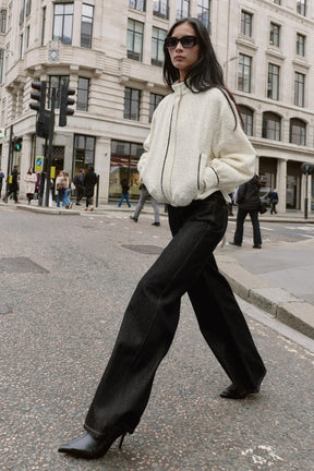 BOMBER JACKET WITH TRIM