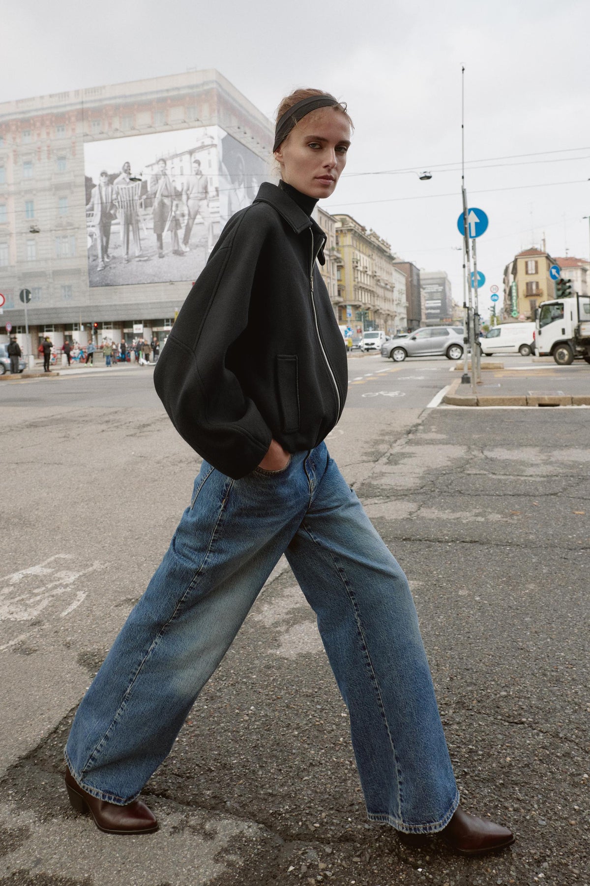 Bomber Jacket With Wool