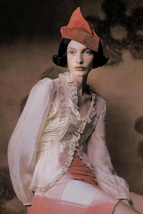 ASYMMETRIC LACE SHIRT