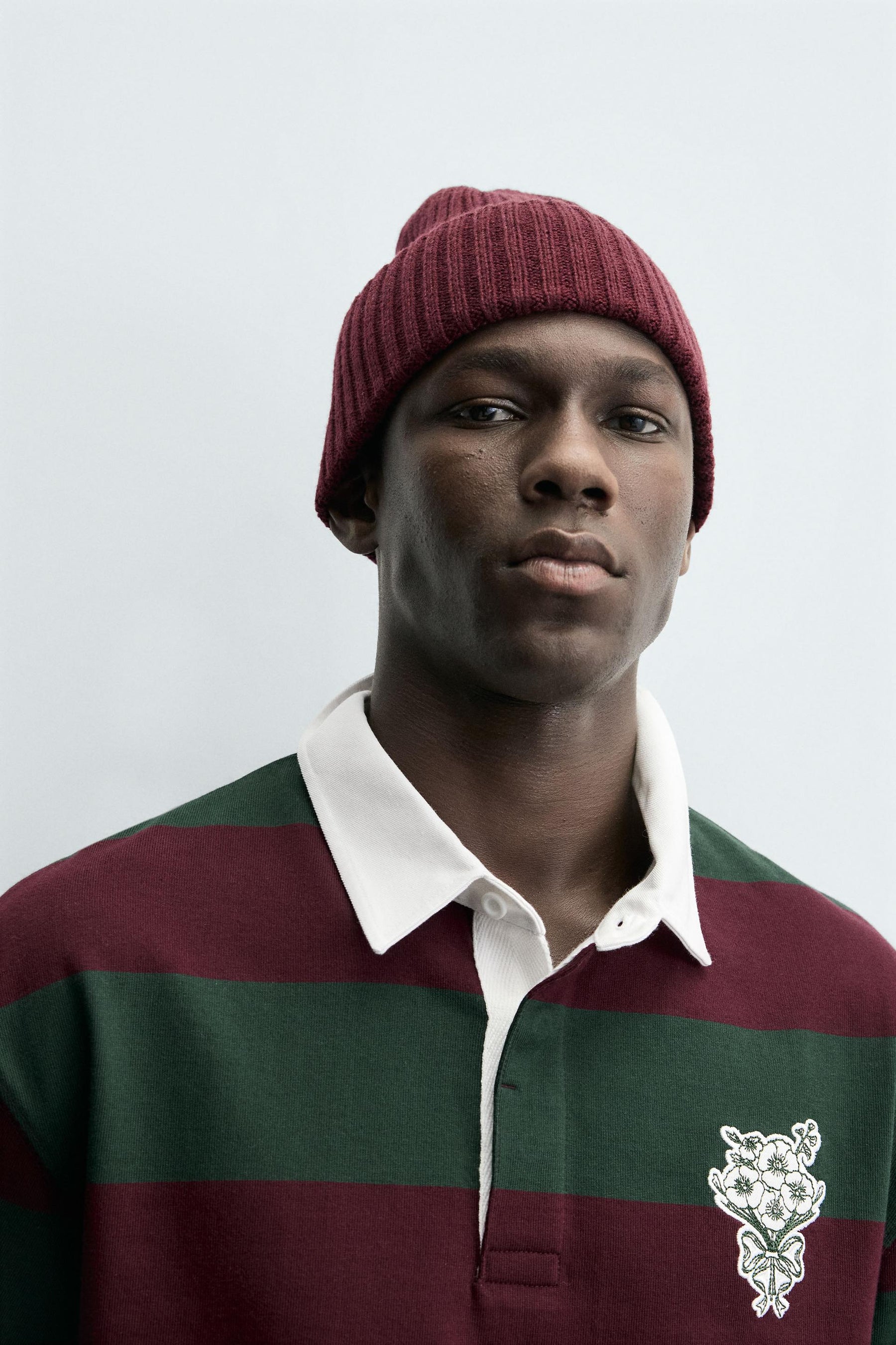 STRIPED PATCH POLO SHIRT - Image 5