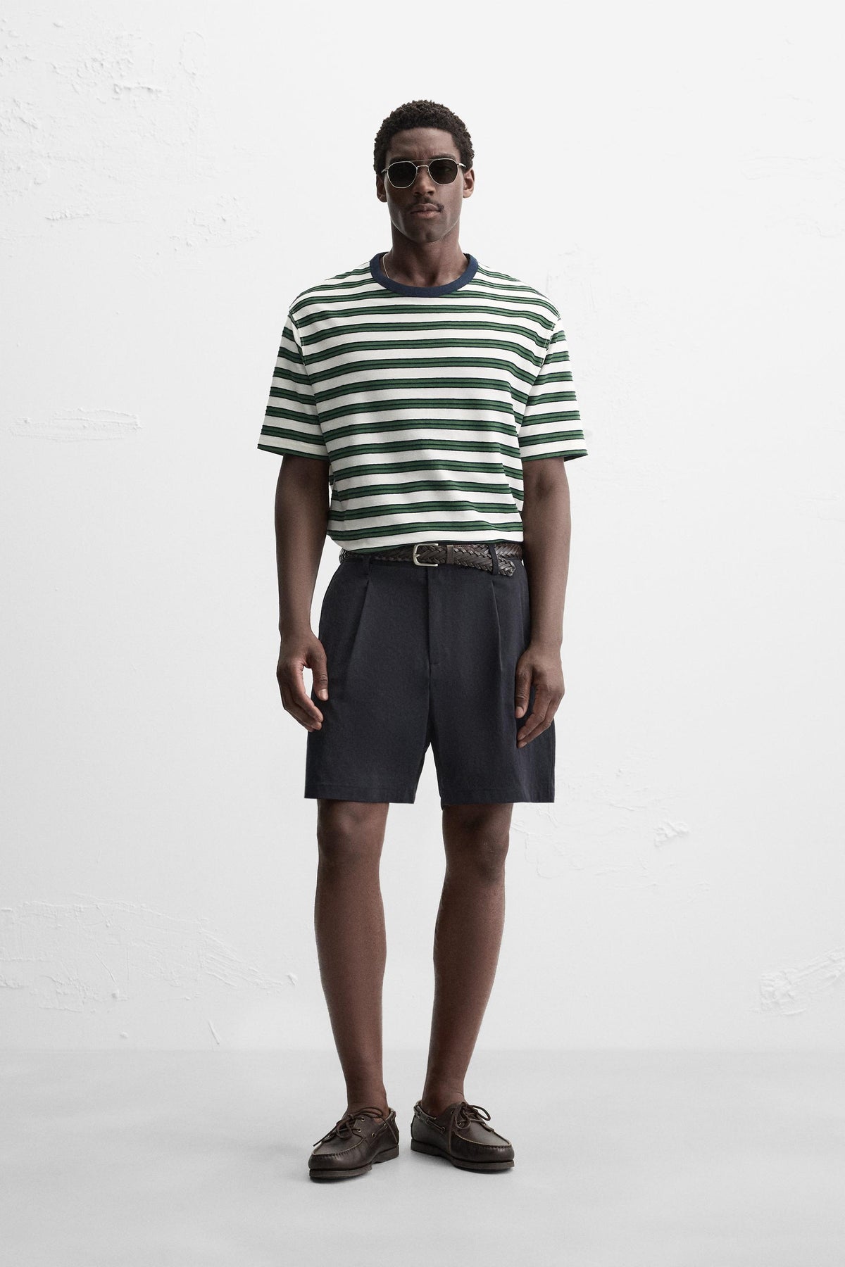 JACQUARD STRIPED T-SHIRT - Image 1