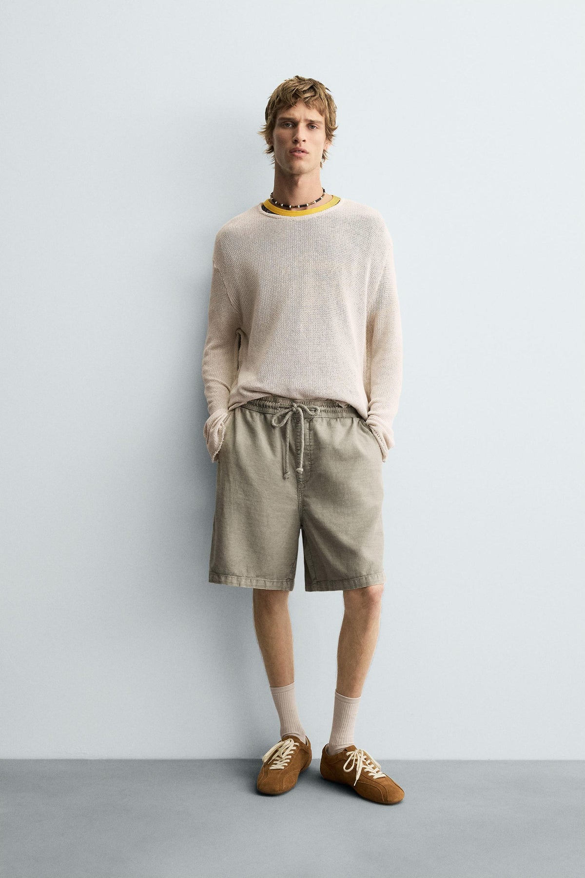FADED RELAXED FIT BERMUDA SHORTS - Image 1