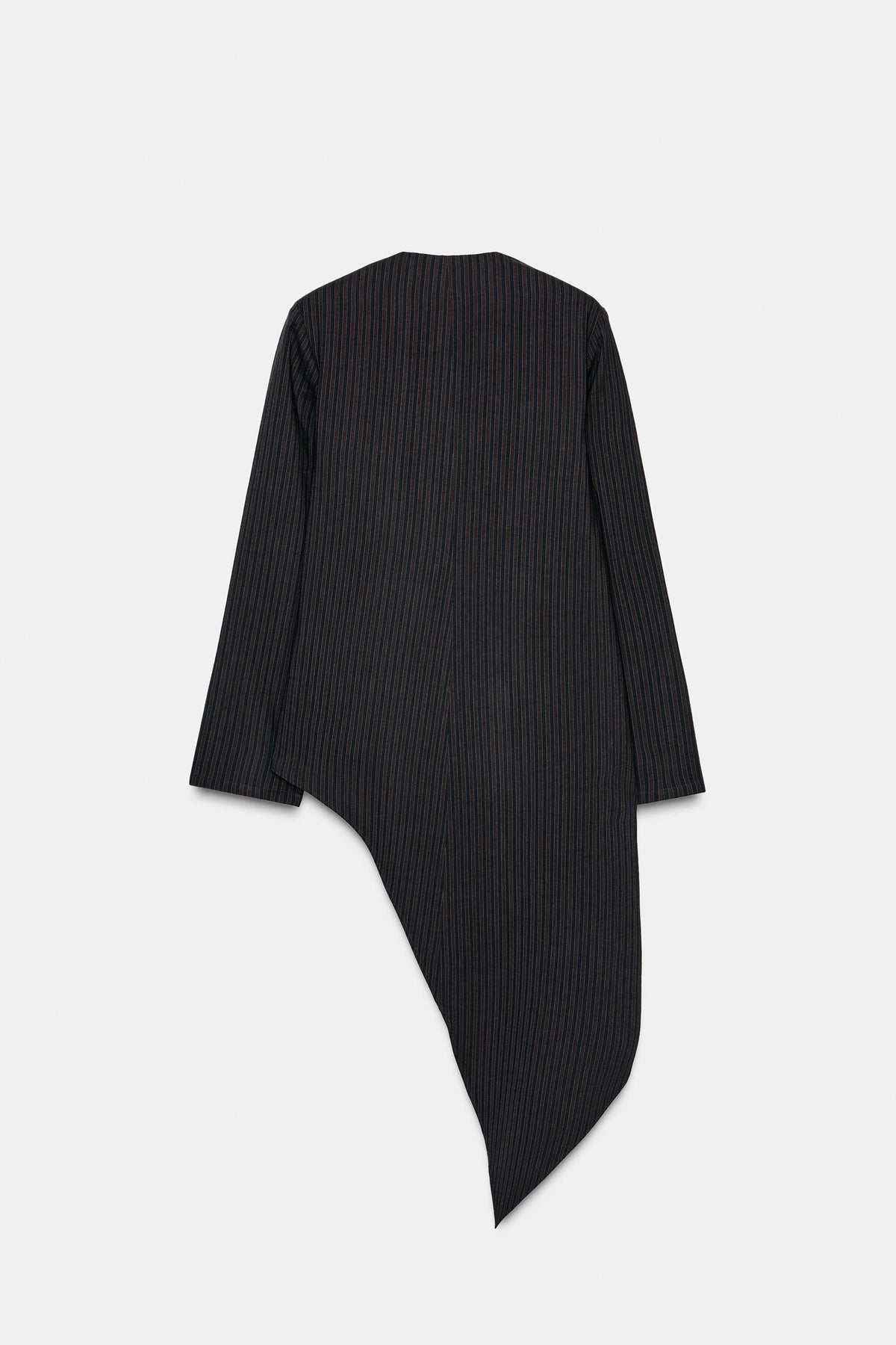 Asymmetric Striped Woven Top