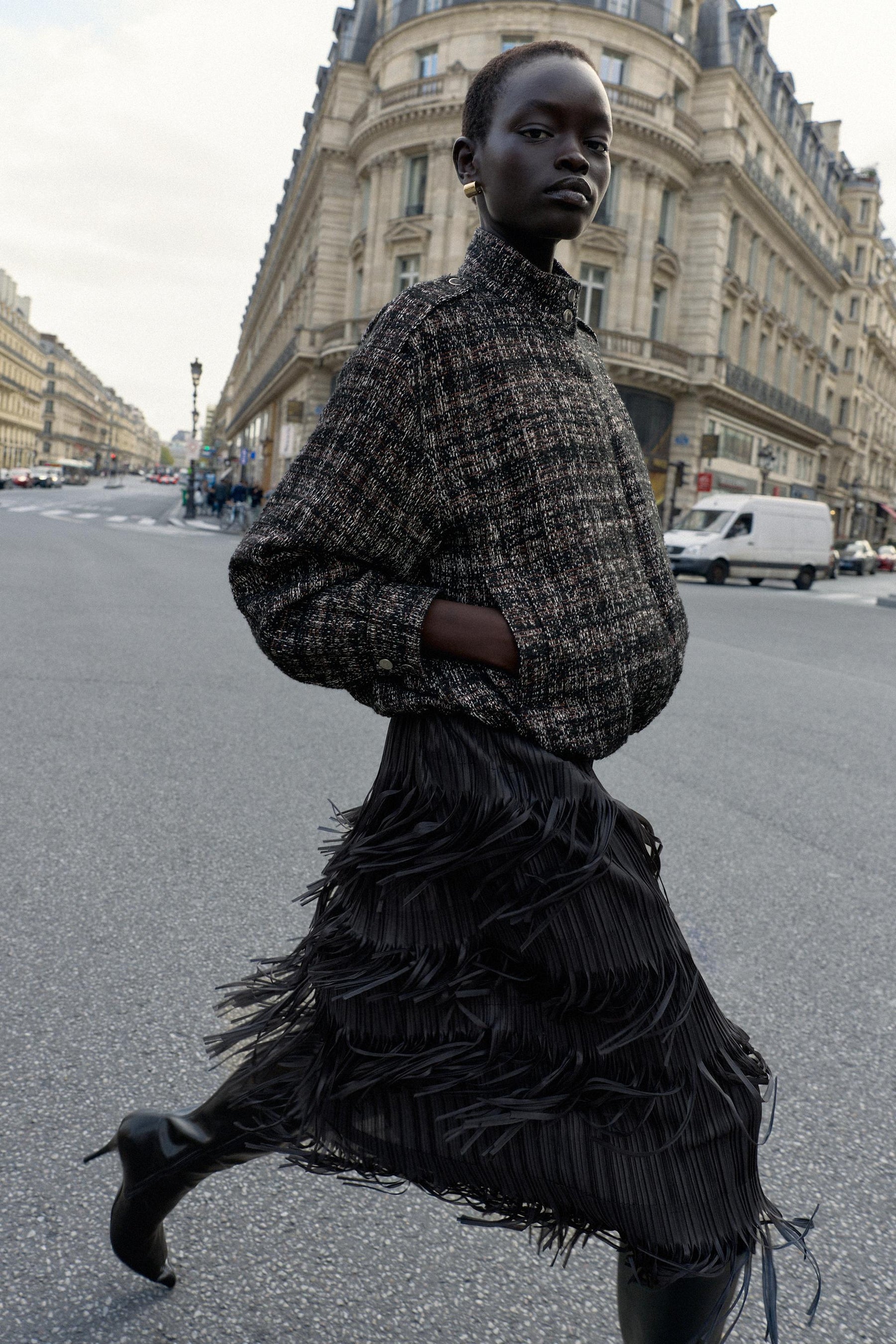 METALLIC TEXTURED BOMBER JACKET