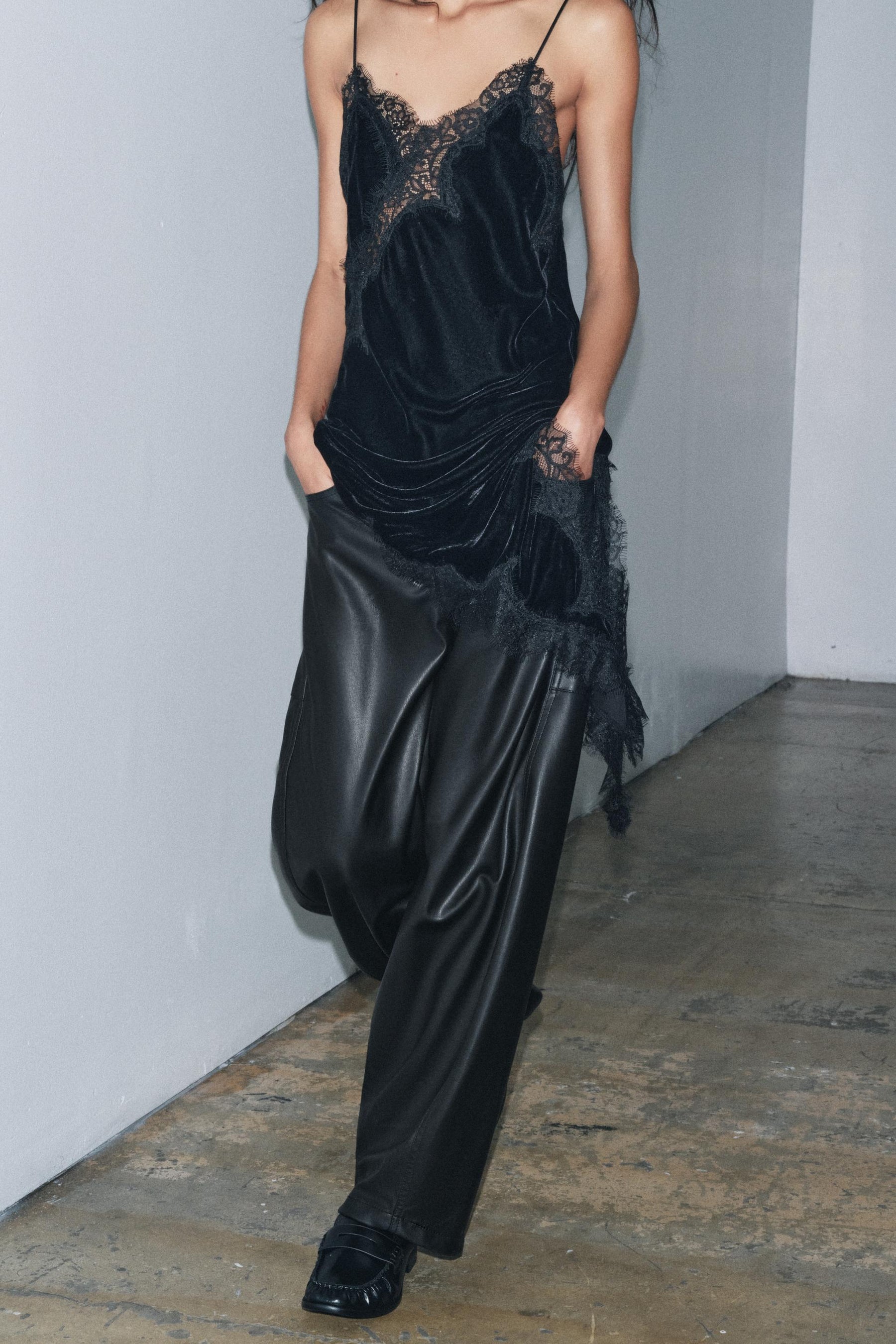 Leather Effect Balloon Trousers