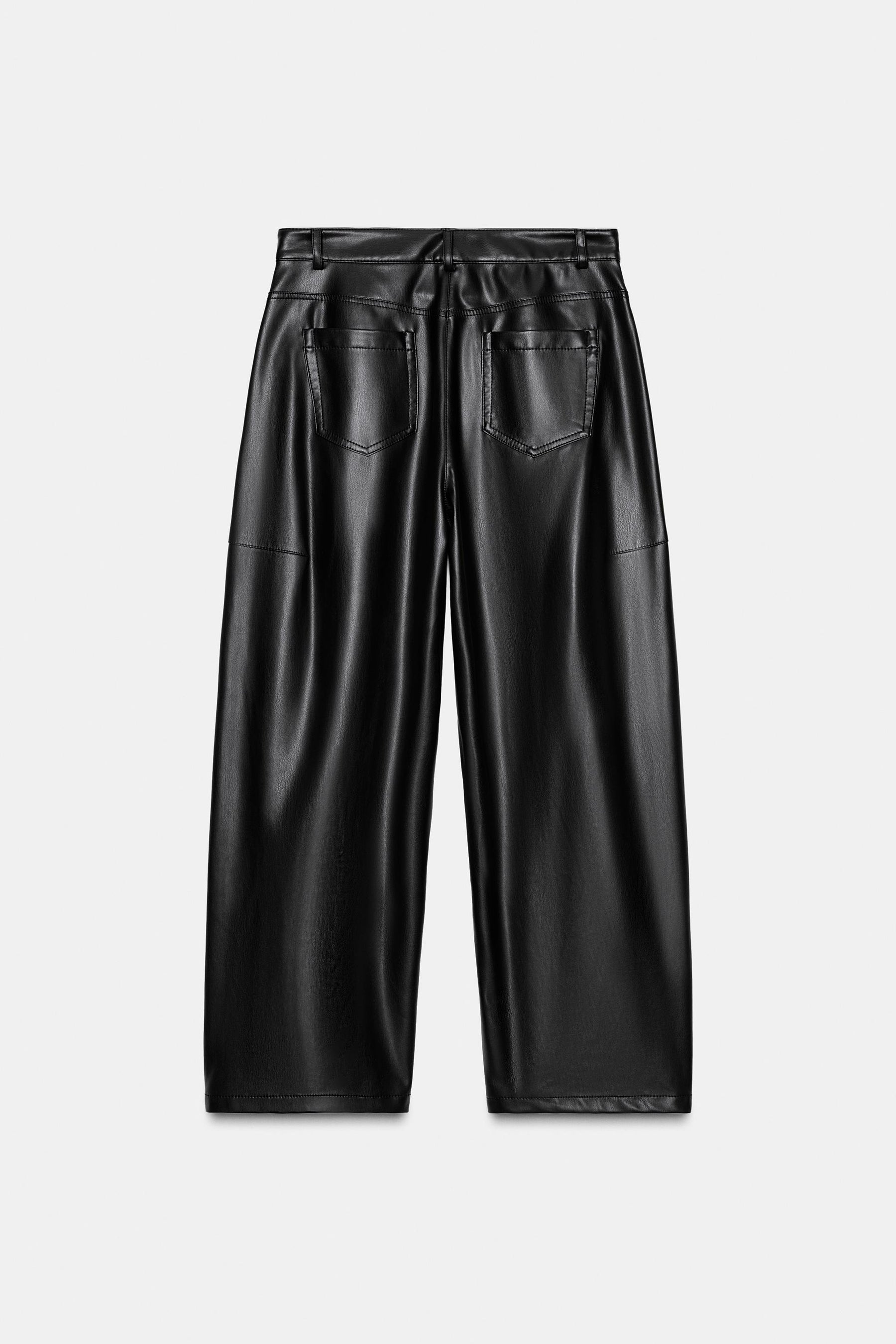 Leather Effect Balloon Trousers