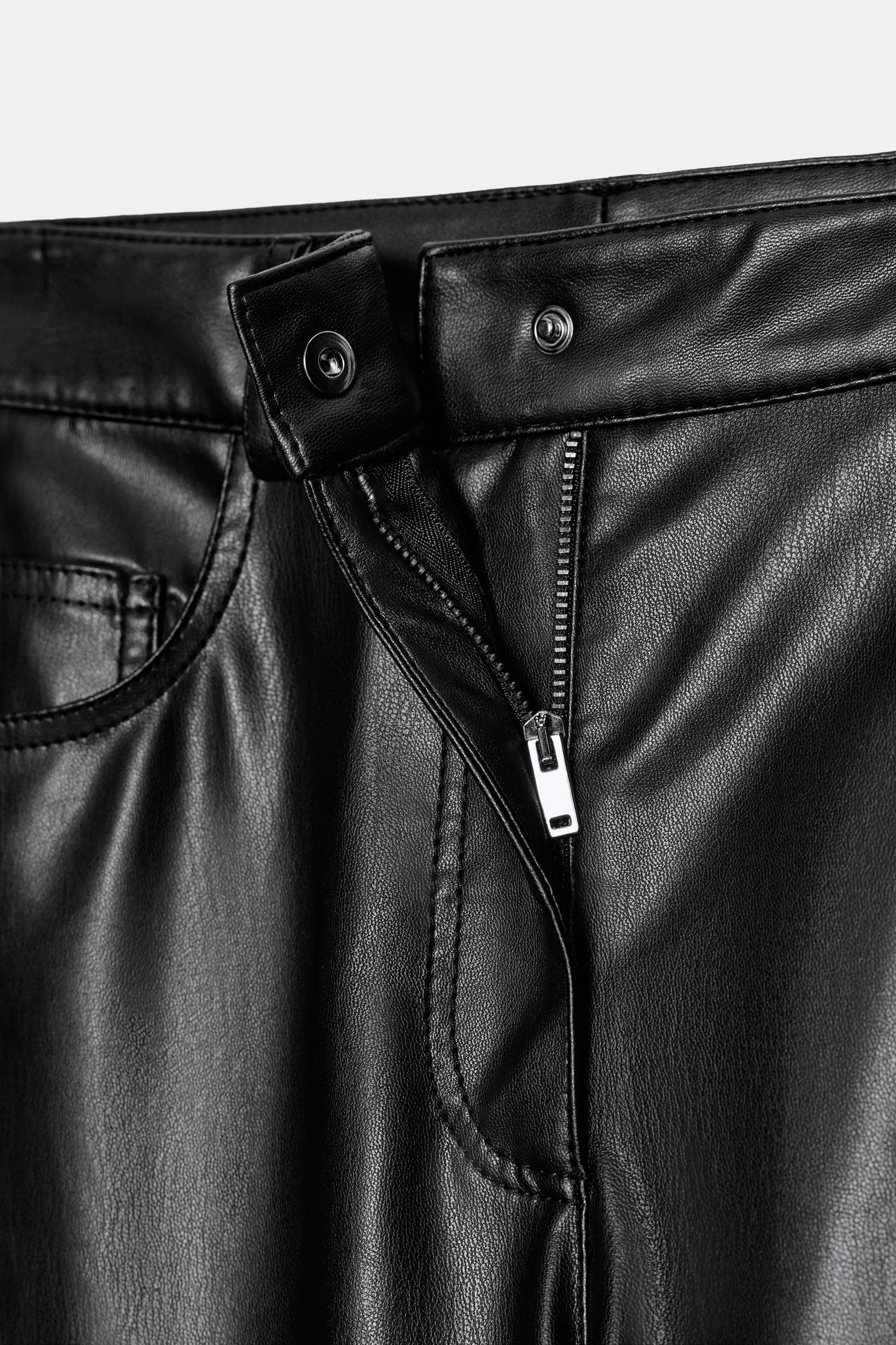 Leather Effect Balloon Trousers