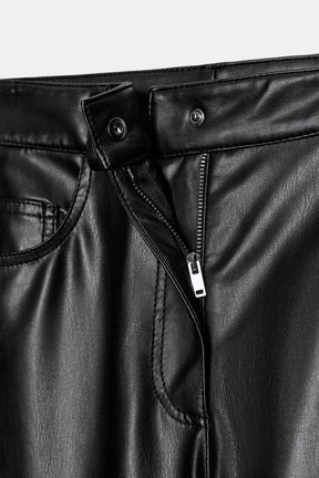 Leather Effect Balloon Trousers