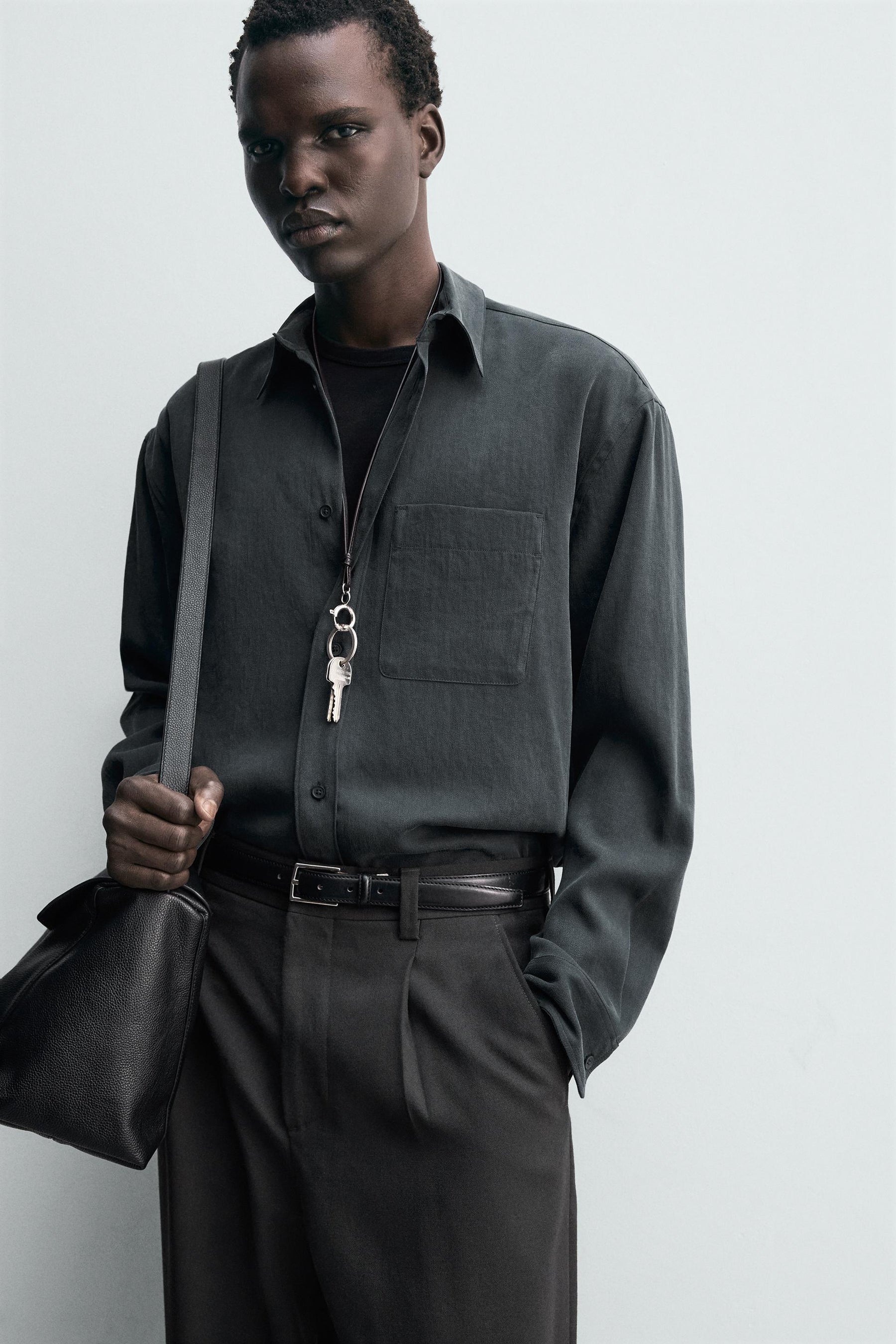 RELAXED FIT FLOWING SHIRT - Image 5