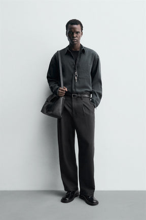 RELAXED FIT FLOWING SHIRT - Image 1