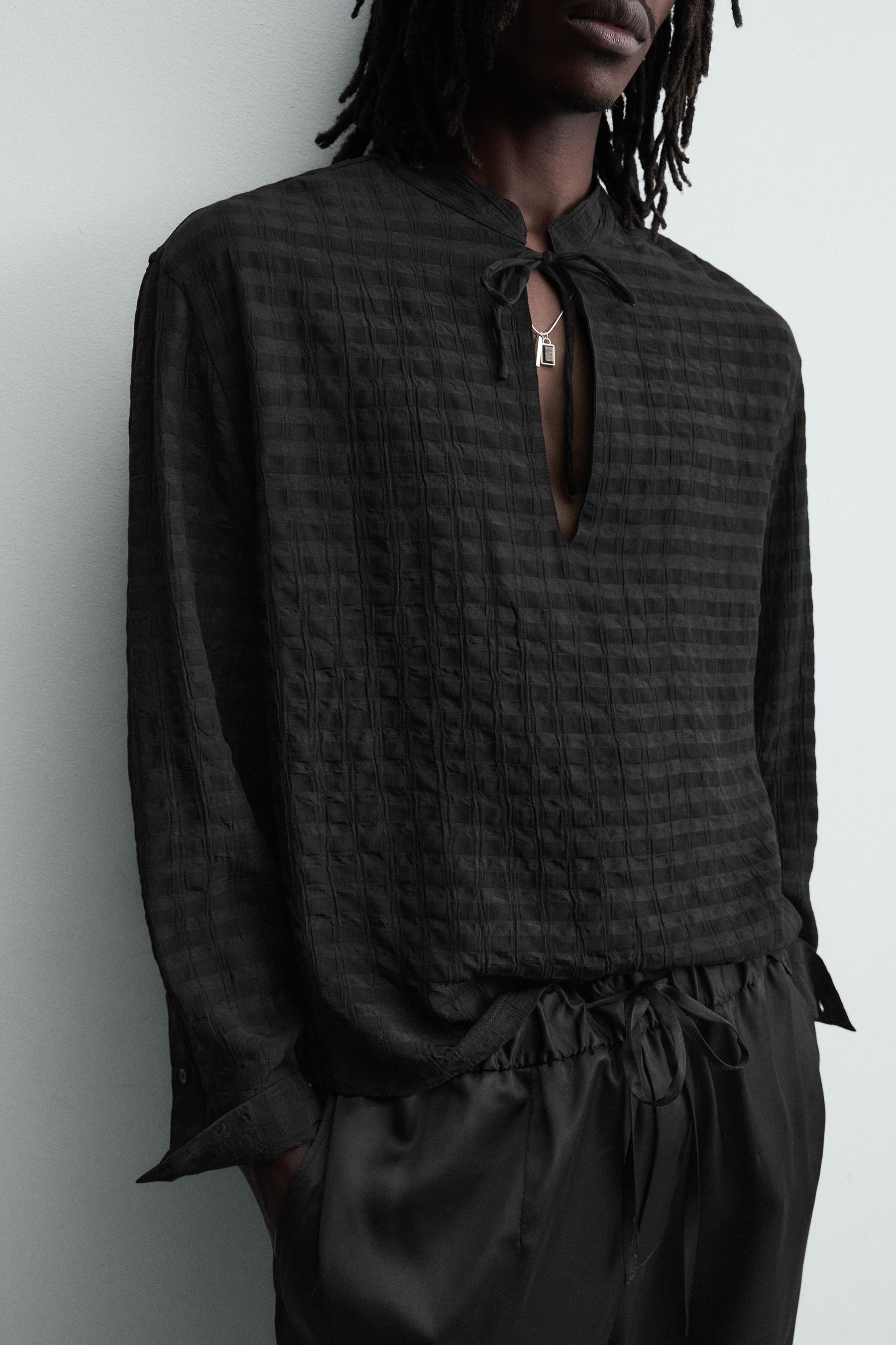 FLUID TEXTURED POLO SHIRT - Image 6