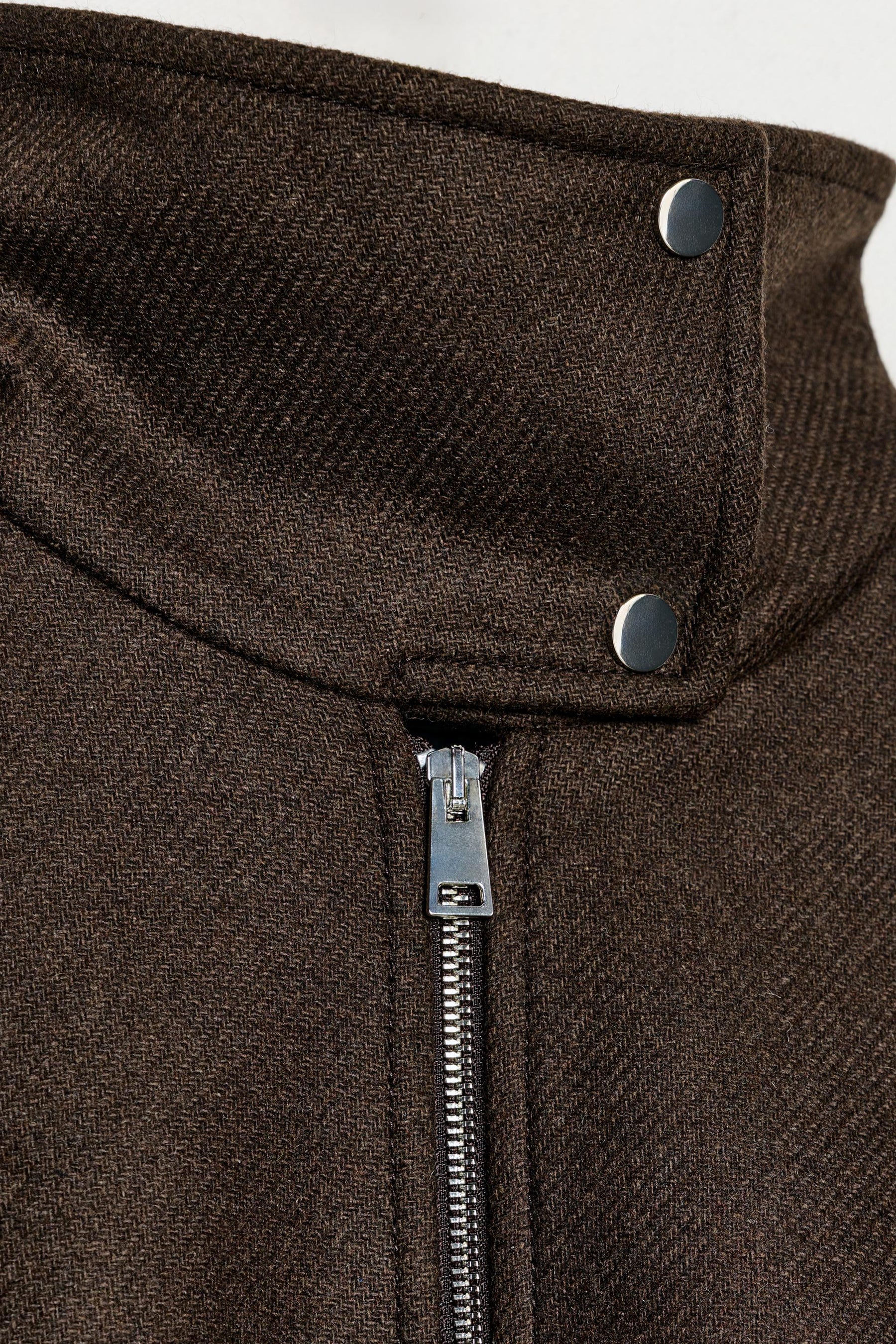 WOOL BLEND BOMBER JACKET