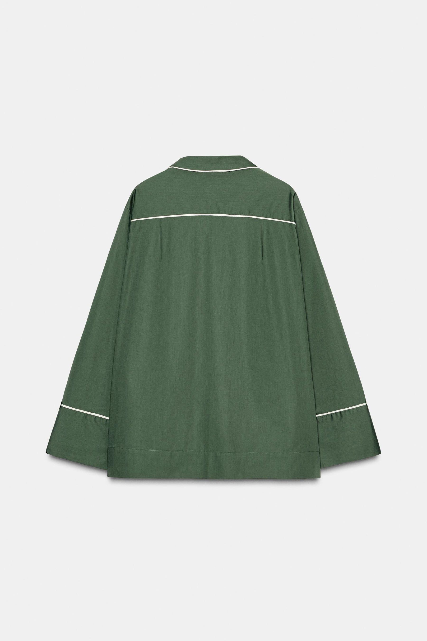 CONTRAST POPLIN SHIRT