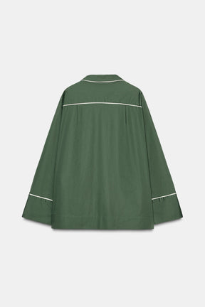 CONTRAST POPLIN SHIRT
