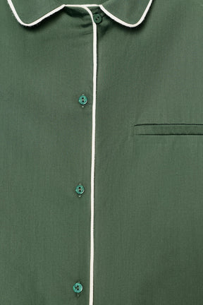 CONTRAST POPLIN SHIRT