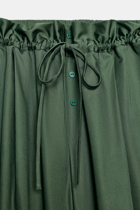 Contrasting Poplin Trousers