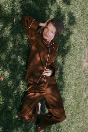 Contrast Poplin Pyjama Shirt