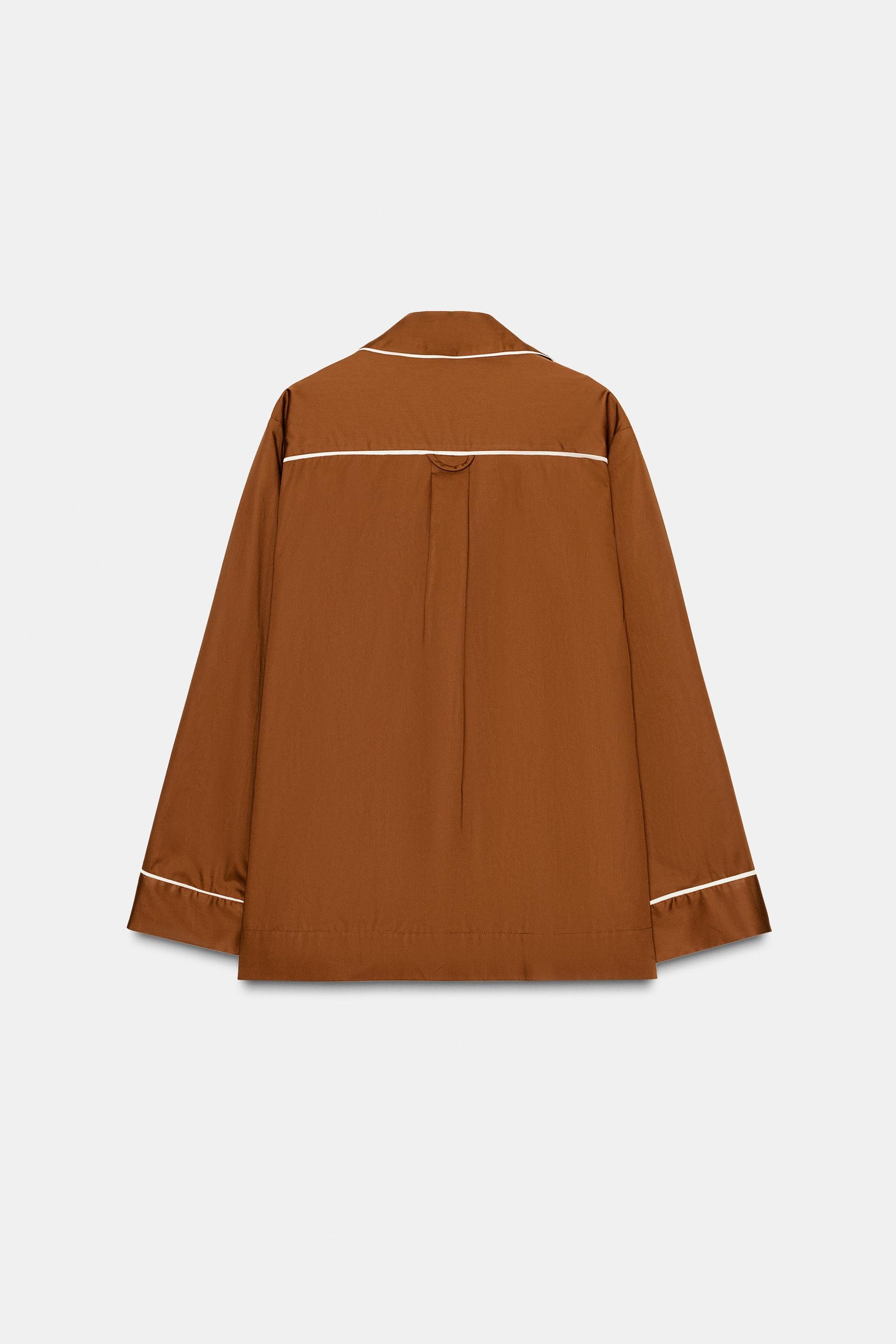 Contrast Poplin Shirt