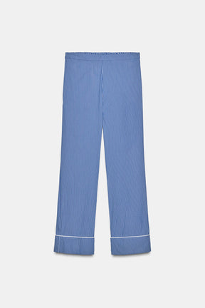 STRIPED PYJAMA-STYLE TROUSERS