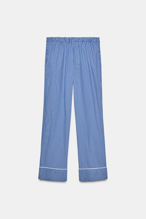 STRIPED PYJAMA-STYLE TROUSERS
