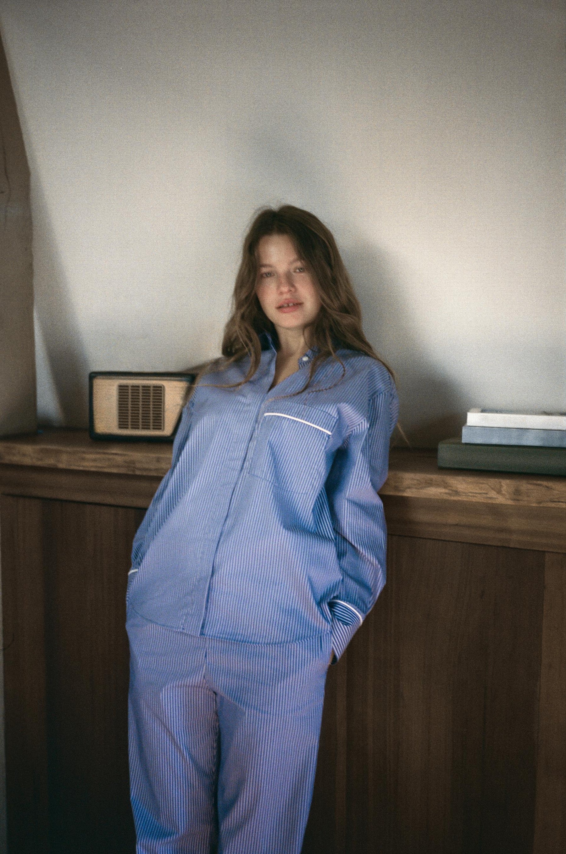 Striped Pyjama-Style Trousers