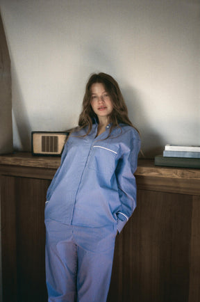 Striped Pyjama-Style Trousers