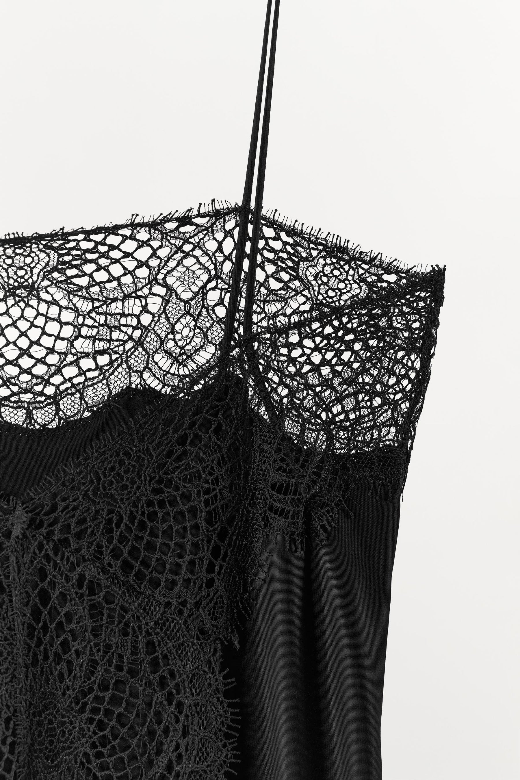 Satin Camisole with Lace