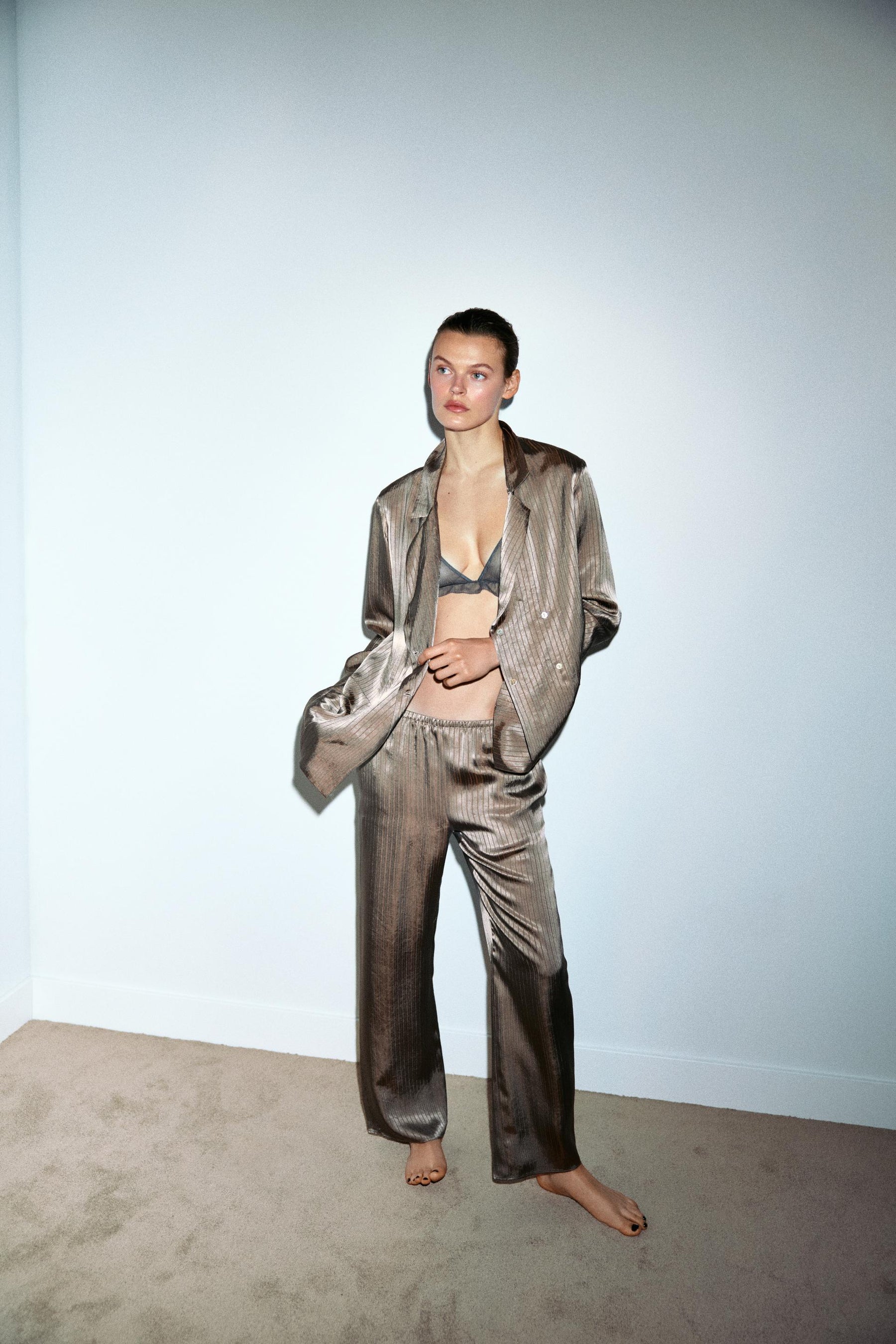 Striped Pajama Bottoms