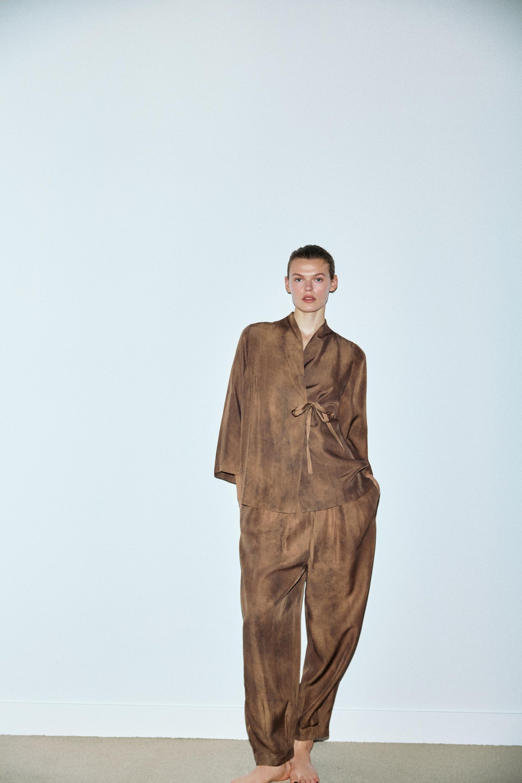 Printed Volume Trousers