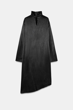 Asymmetric long blouse